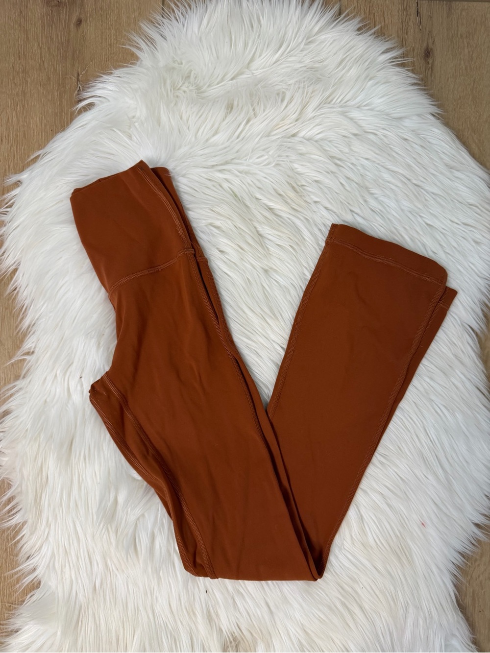 lululemon athletica Burnt Orange Align High-Rise Flare Leggings Size 0